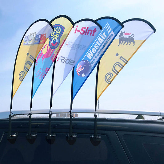 Customized P Shape Car Window feather Flags - 11-flag