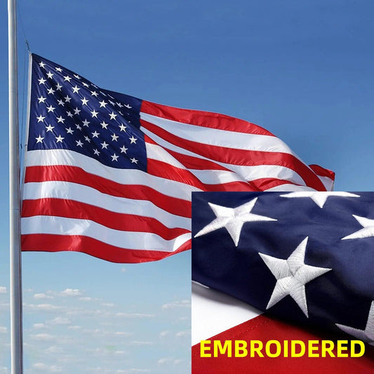 3x5FT Embroidered American Flag - 11-flag